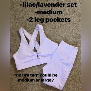 Sports Bra and Leggings Set